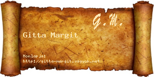 Gitta Margit névjegykártya